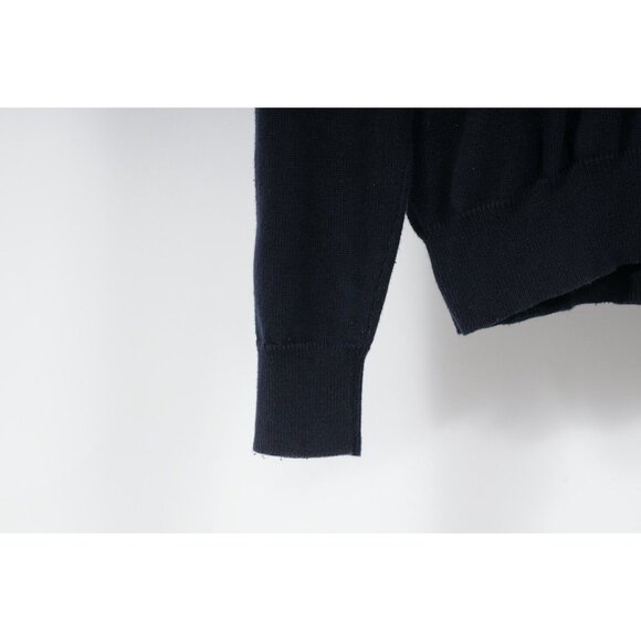 Grayson & Dunn Mens Henley Pullover Sweater Hoodie Medium Navy Blue Stretch - Picture 2 of 11